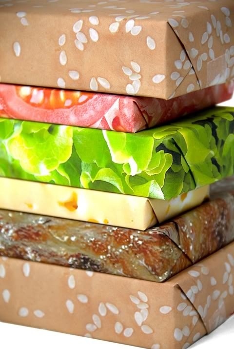 cheeseburger wrapping paper