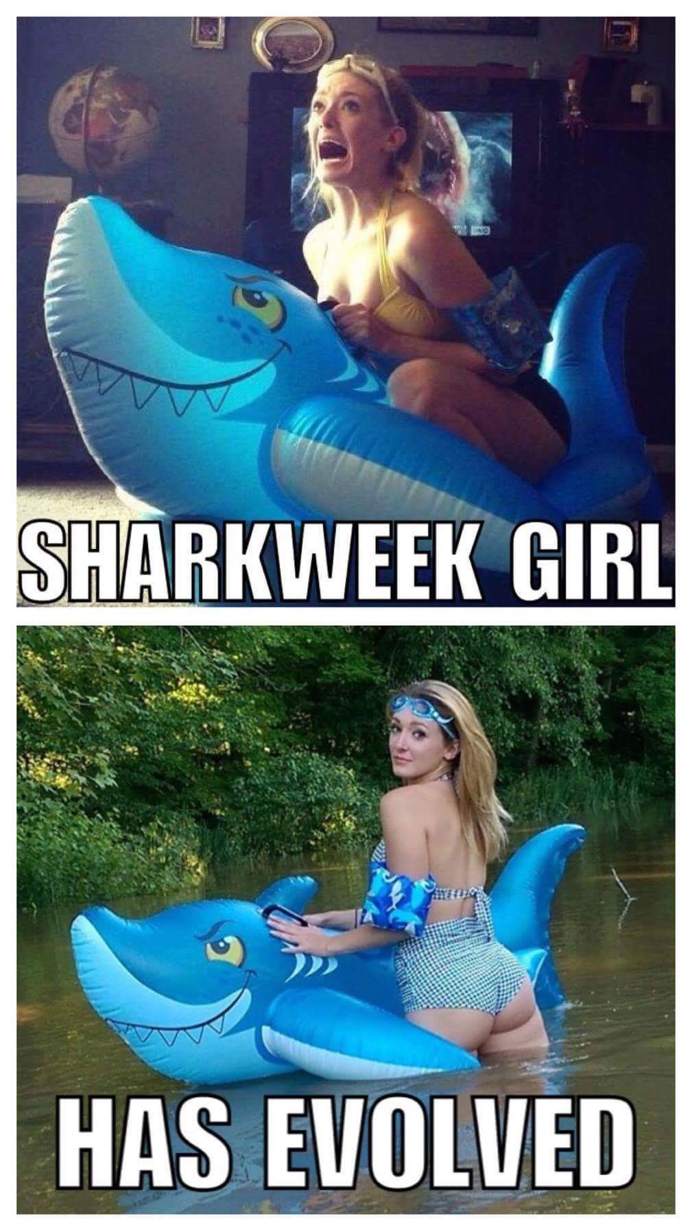 inflatable - Sharkweek Girl Has Evolved