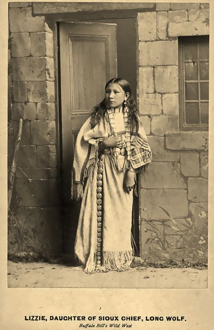 Lizzie Long Wolf As A Performer In Buffalo Bill’s Wild West Show, 1886