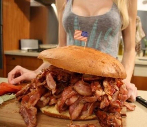 cool super bacon sandwich
