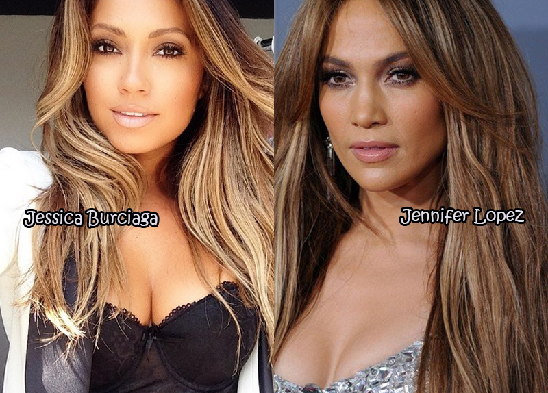 celebrity porn star look alikes - Jessica Burciaga Jennifer Lopez