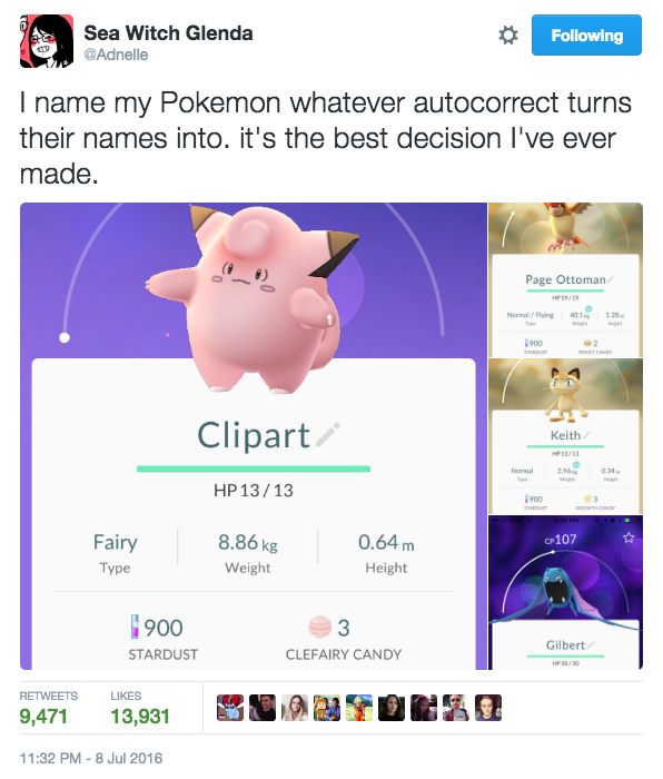 Girl Uses Autocorrect On Her iPhone To Name Pokémon