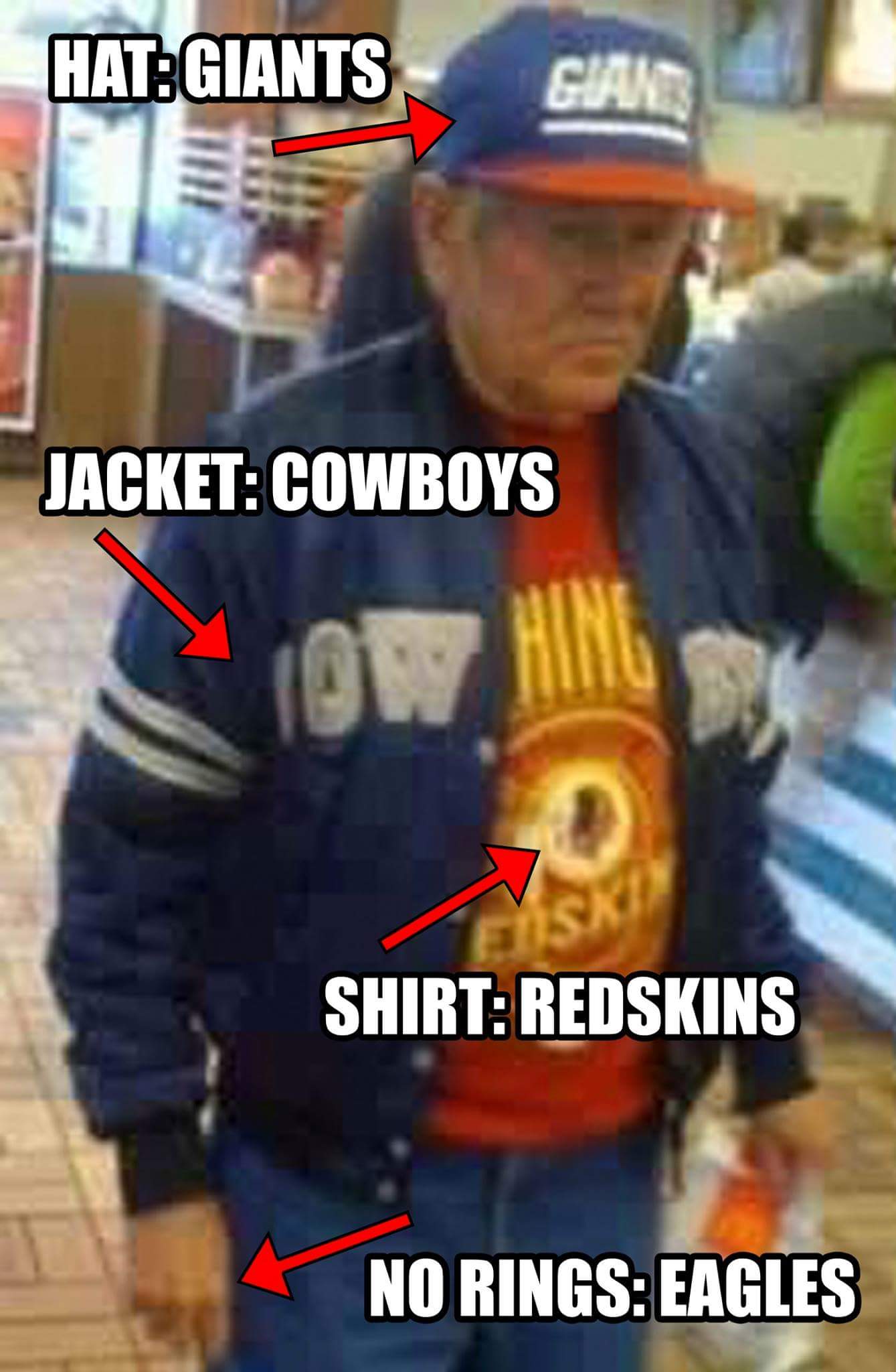 philadelphia eagles memes - Hat.Giants Giant JacketCowboys Shirt Redskins No Rings Eagles