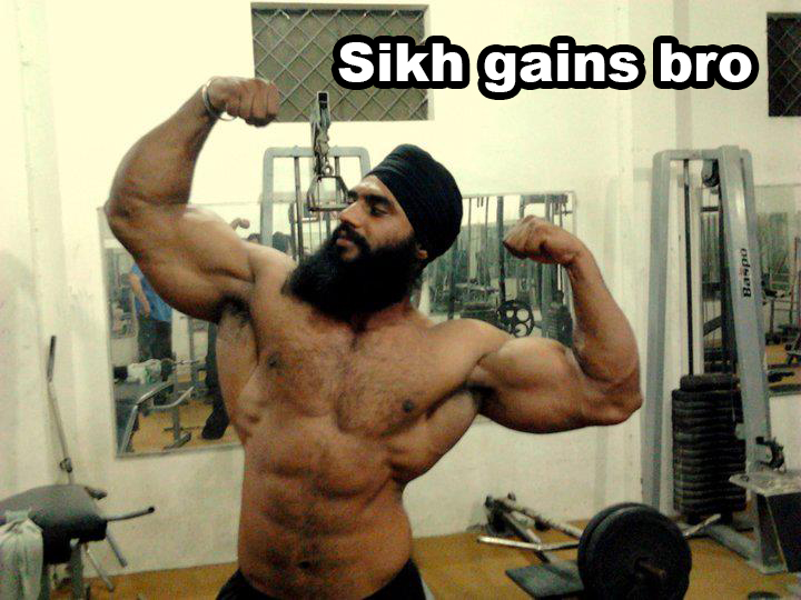 khalsa bodybuilder - Sikh gains bro odses