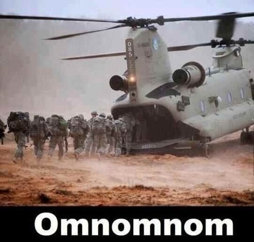 helicopter soldiers - Omnomnom
