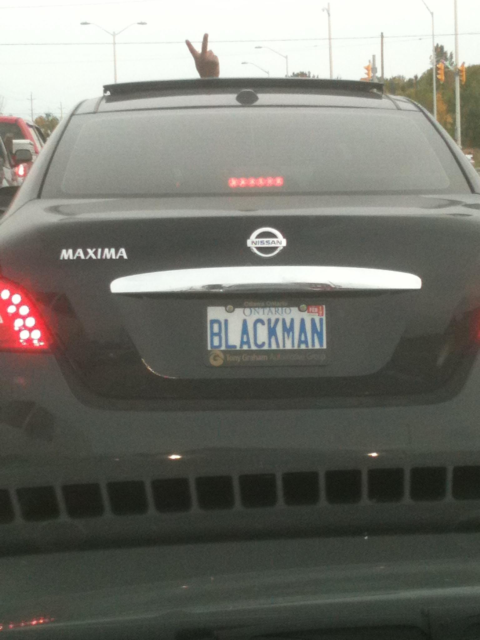 funny car plates - Nissan Maxima O Ontario De Blackman Tomy Grahan be