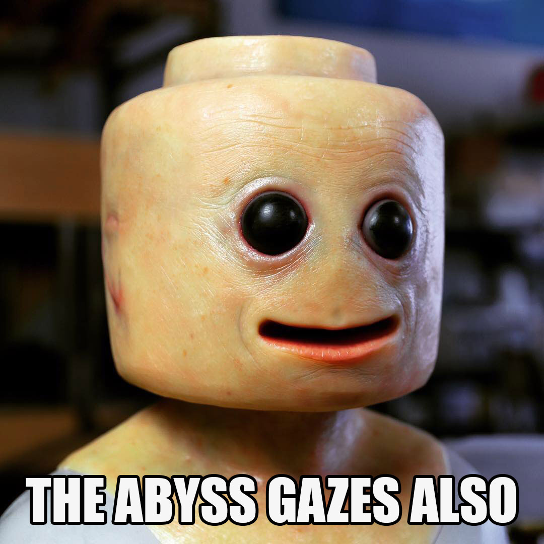 memes - 1080 x 1080 meme - The Abyss Gazes Also