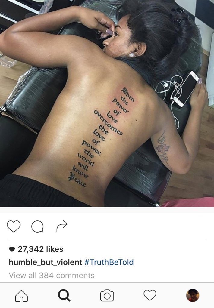 Girl Gets Rekt by a Master Troll Because of Her Back Tattoo