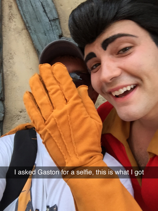 gaston disney - I asked Gaston for a selfie, this is what I got