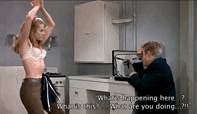 jane fonda barefoot in the park gif - "What's happening here...?... 1. What is this?... What are you doing...?!!"