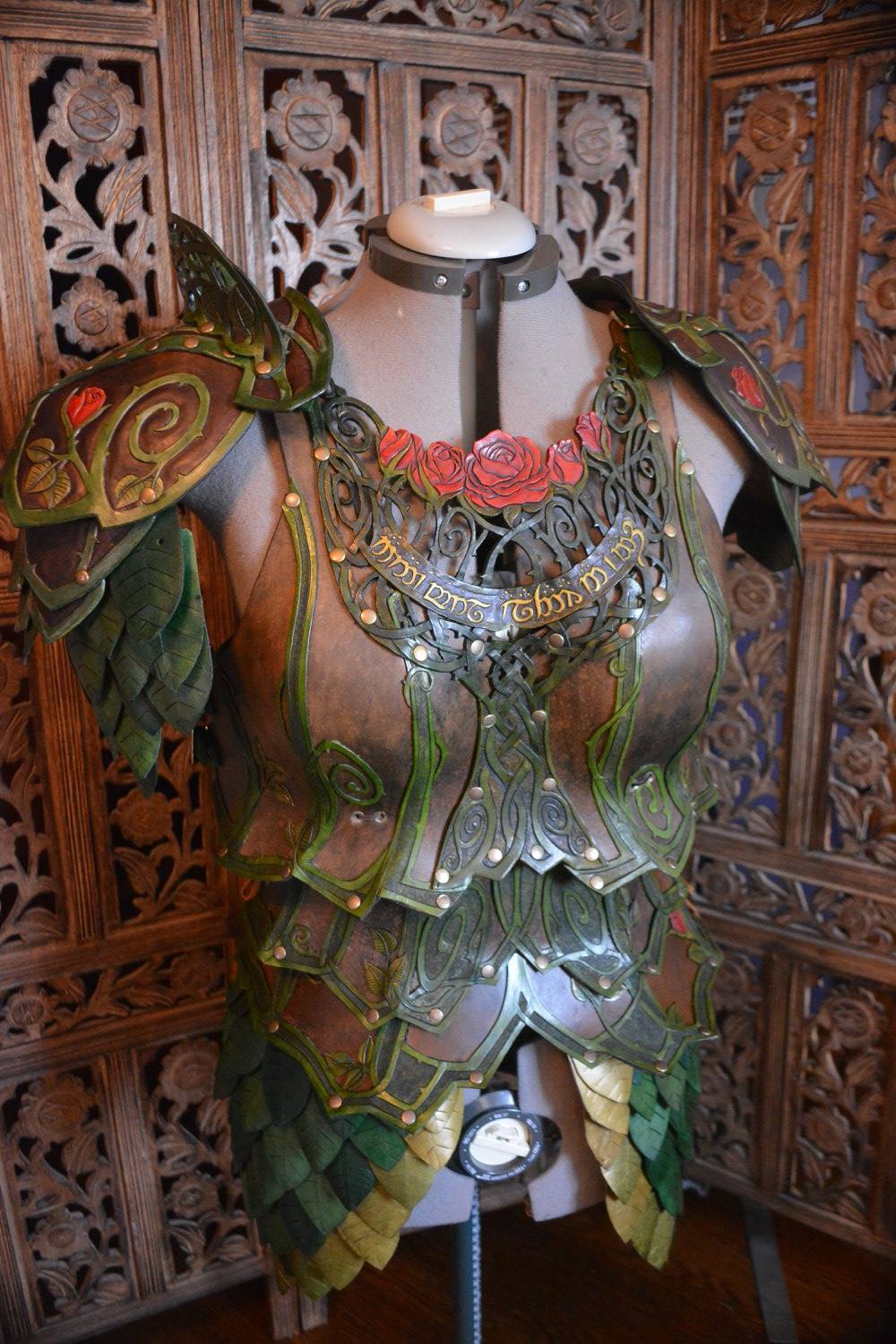 female elven leather armor