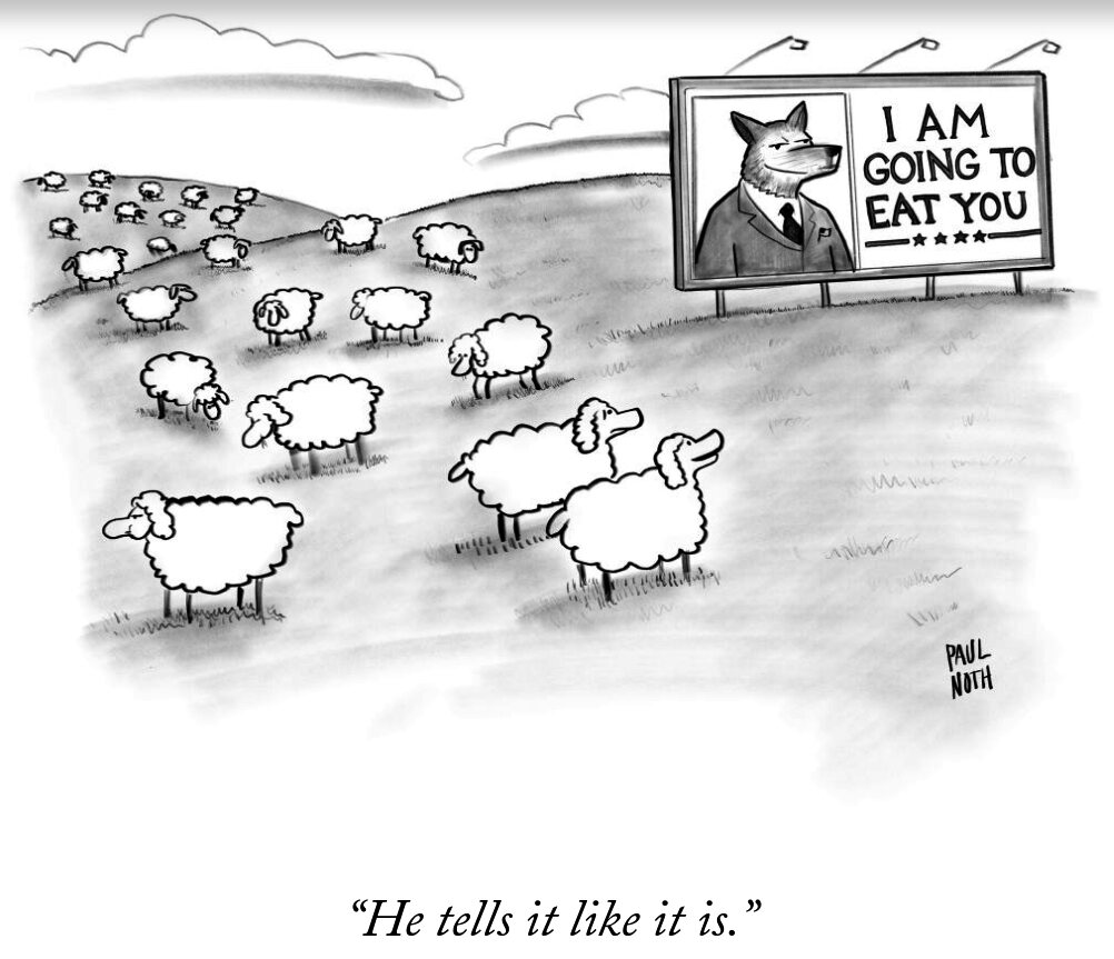 he tells it like it is cartoon - I Am Going To Eat You Lc Paul Noth "He tells it it is.