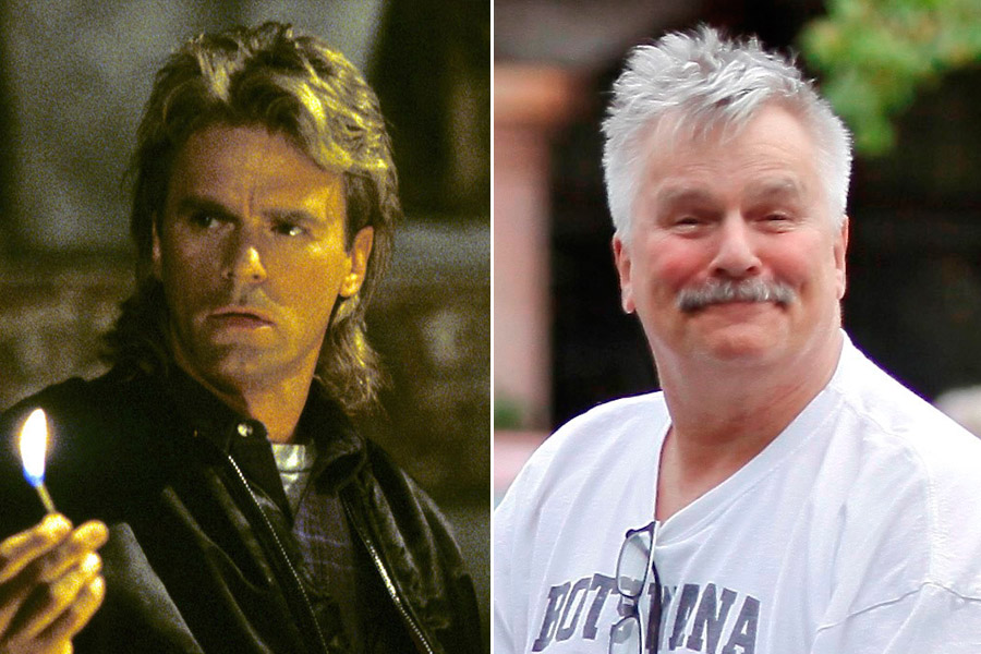 funny before and after pictures of the man who played macgyver, Richard Dean Anderson
