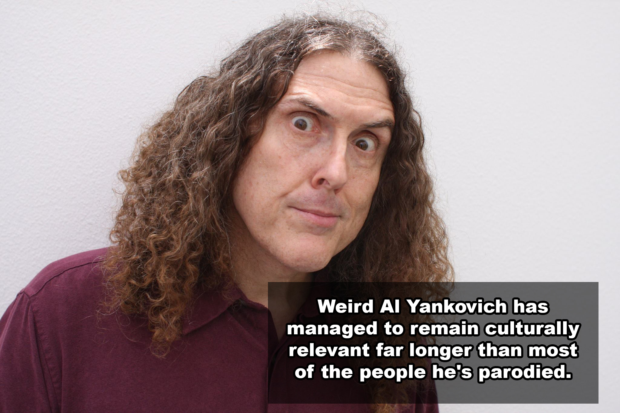 weird al yankovic - Weird Al Yankovich has managed to remain culturally relevant far longer than most of the people he's parodied.