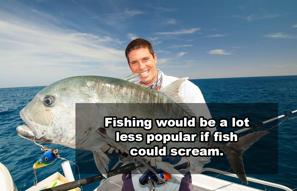 Fishing - Fishing would be a lot less popular if fish could scream.