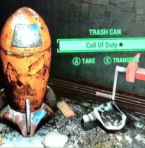 fallout 4 trash can - Trash Can Call of Duty Take Transfer