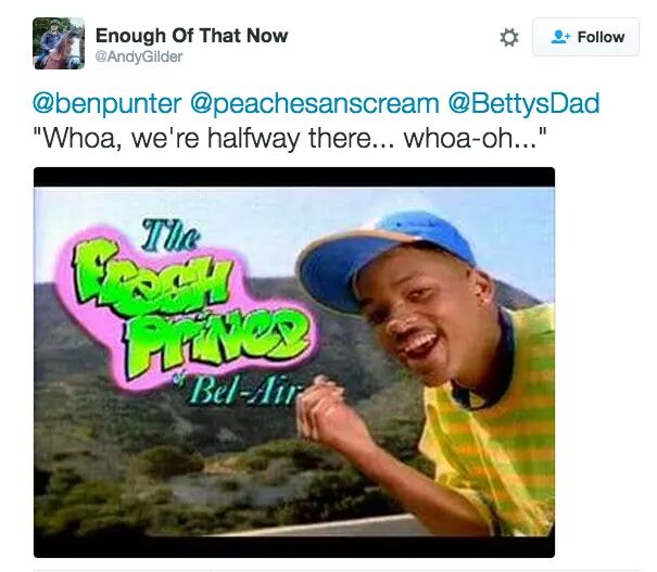meme stream - fresh prince of bel air font - Enough Of That Now "Whoa, we're halfway there... whoaoh..." Tur So Vy BelAir