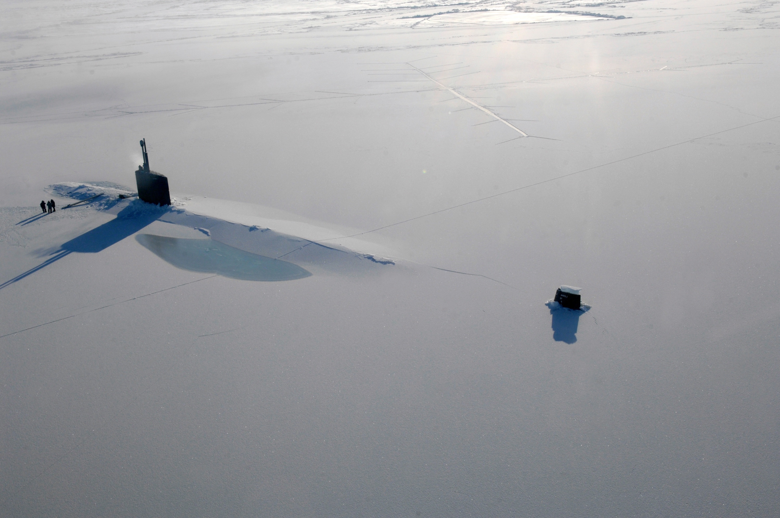 submarine ice breach