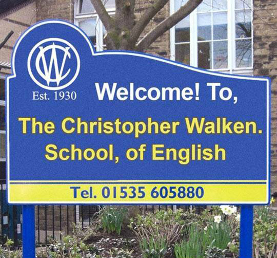 christopher walken school - Est. 1930 Welcome! To, The Christopher Walken. School, of English Tel. 01535 605880