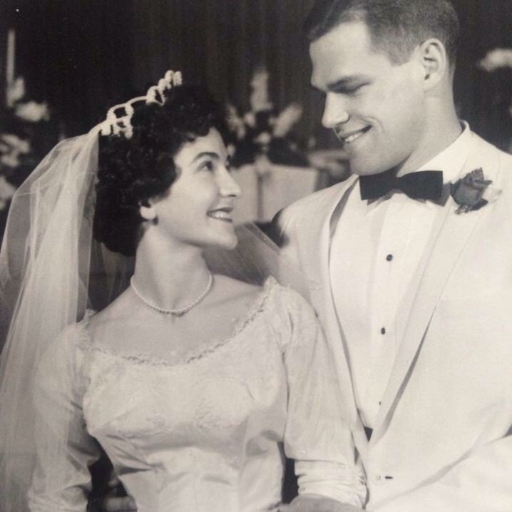 Couple getting married, 1961.