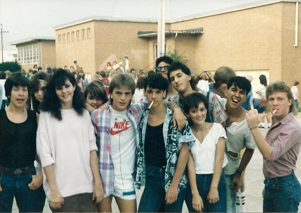 Last day of school, 1988.