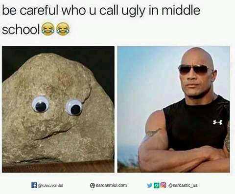 careful who you call ugly in middle school - be careful who u call ugly in middle schools sarcasmol sarcasmot.com v sarcasticus