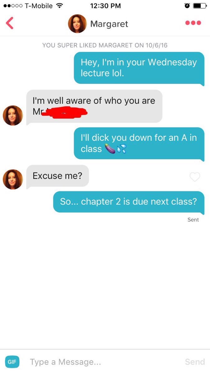 Guy Gets Matched With His Professor On Tinder