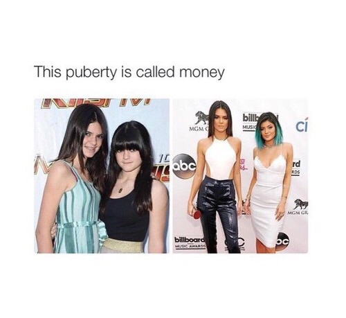 kendall and kylie - This puberty is called money billi Music Mgmc billboard