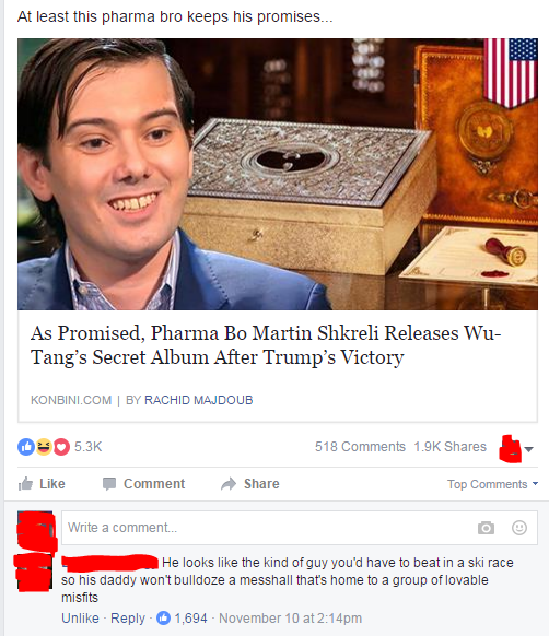 wu tang clan once upon a time - At least this pharma bro keeps his promises... As Promised, Pharma Bo Martin Shkreli Releases Wu Tang's Secret Album After Trump's Victory Konbini.Com | By Rachid Majdoub 518 Comment Top Write a comment.. He looks the kind 