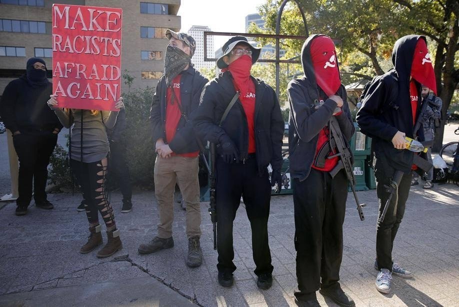 red guards austin - Make Racists Afraid In Again Sat