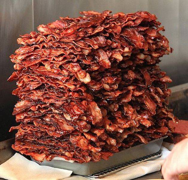 random pic bacon pile