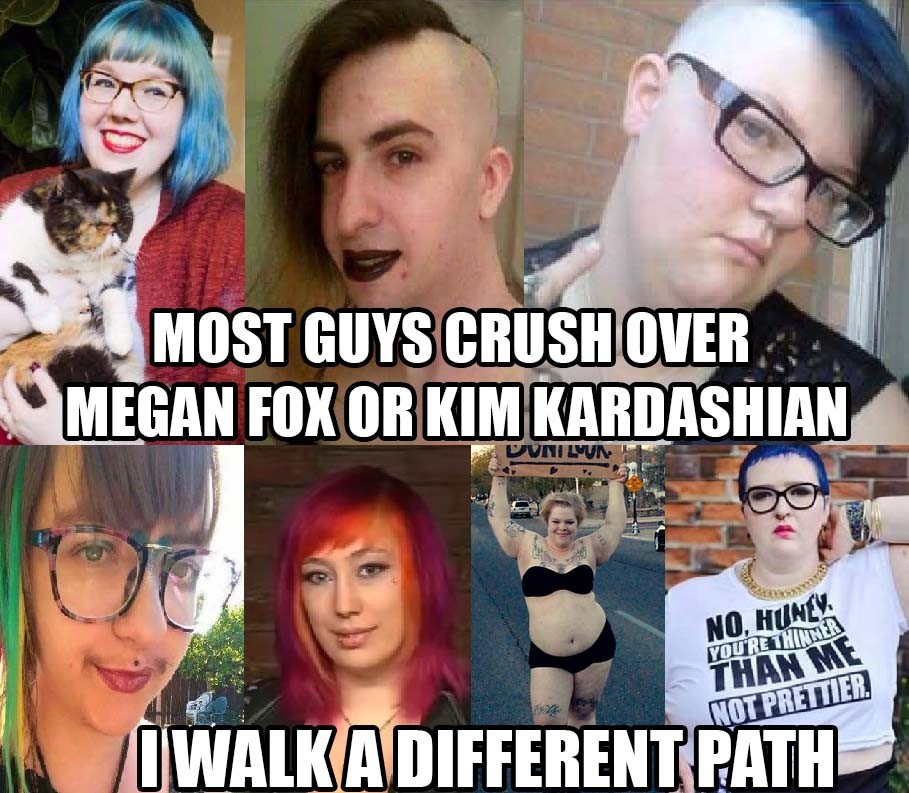 legbeard fat - Most Guys Crush Over Megan Fox Or Kim Kardashian Vm Sum No, Hunev You'Re Thinner Than Me Not Prettier. Walka Different Path