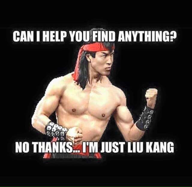 memes - liu kang meme - Can I Help You Find Anything? No Thanks.I'M Just Liu Kang