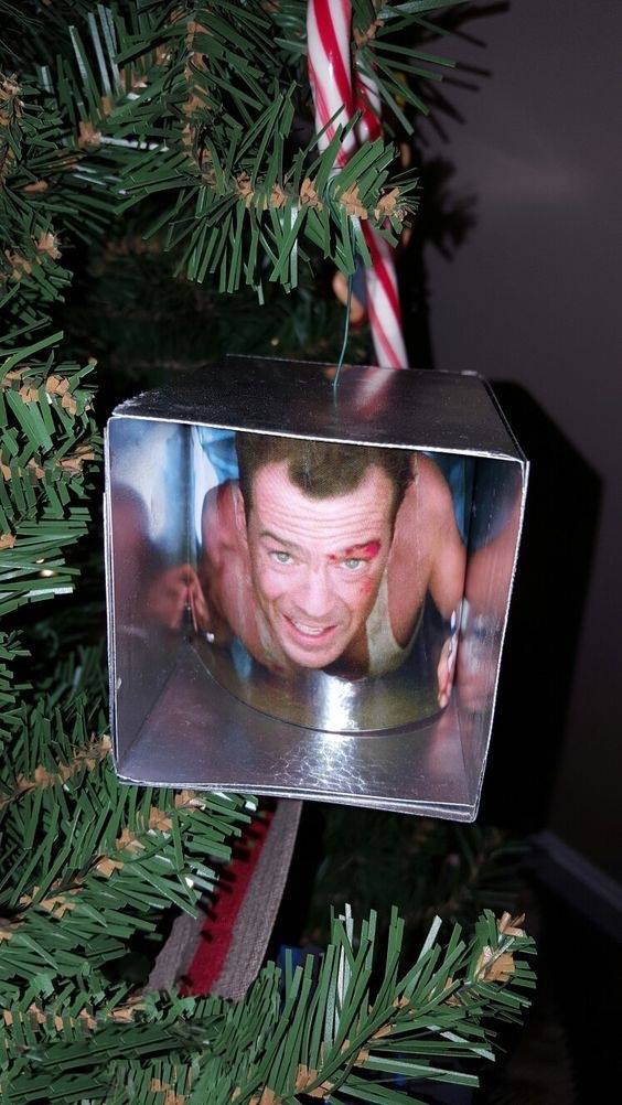 bruce willis christmas ornament