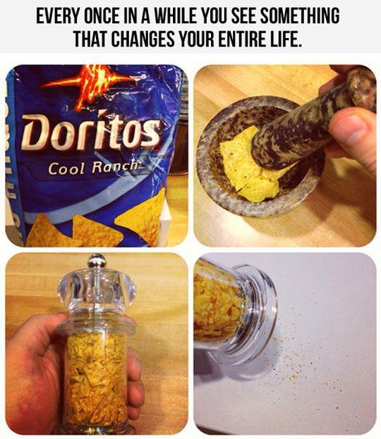 dorito dust - Every Once In A While You See Something That Changes Your Entire Life. Doritos Cool Ranch. K