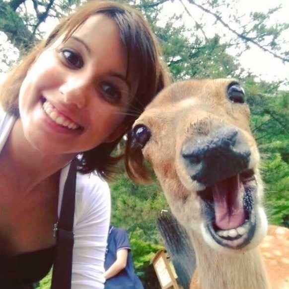 deer selfie