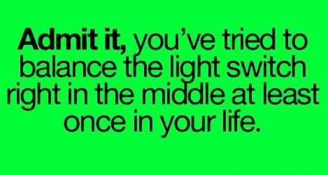 rightmove - Admit it, you've tried to balance the light switch right in the middle at least once in your life.