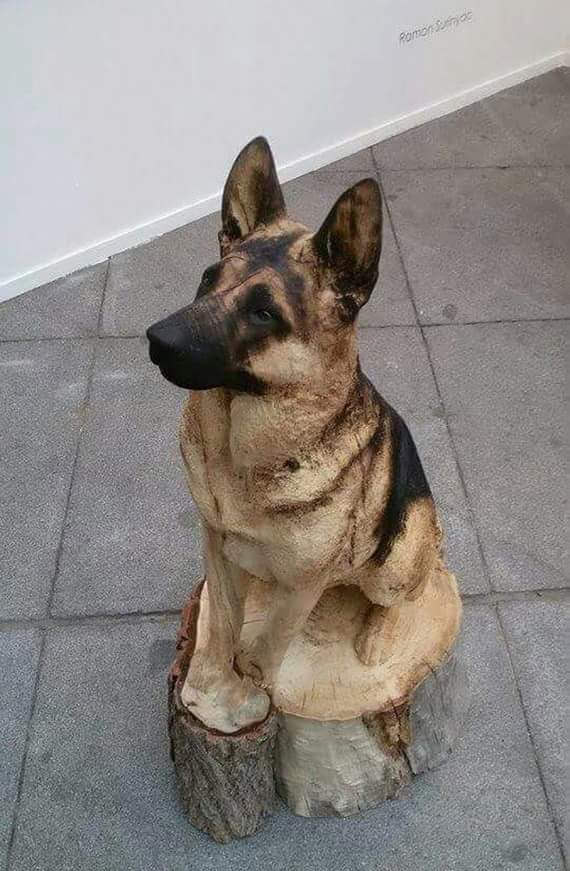 tree stump carving