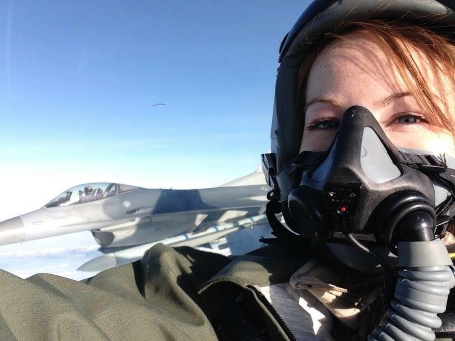 fighter pilot selfie