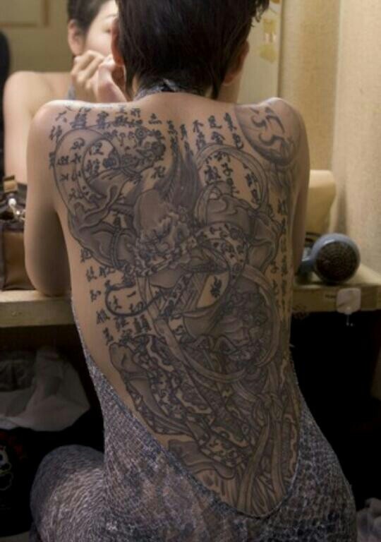 samurai girl tattoo