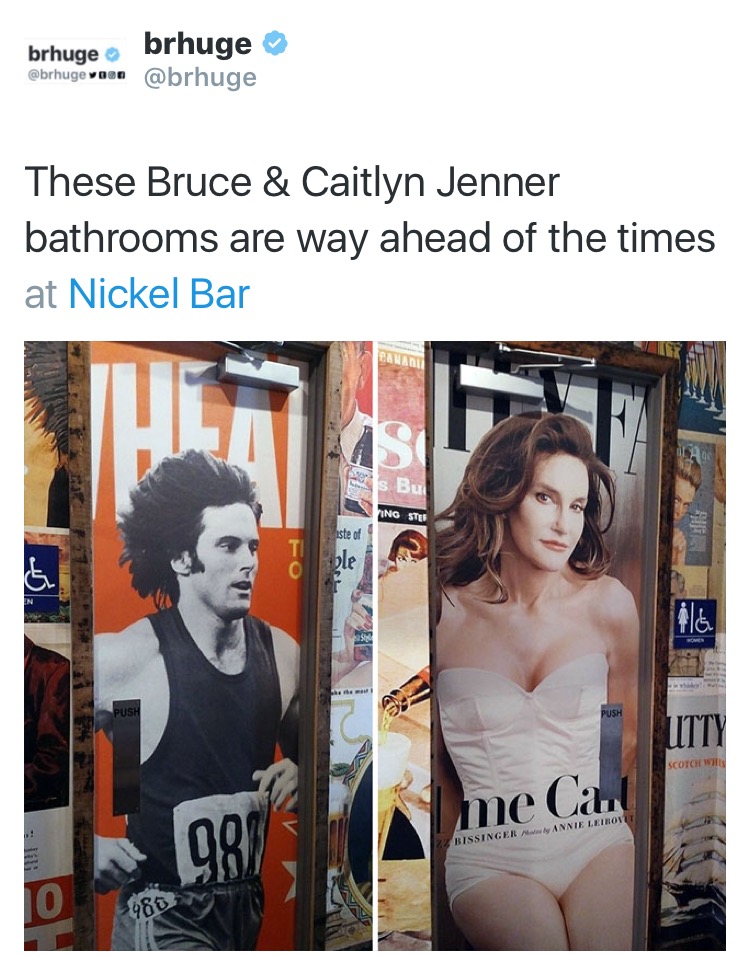 poster - brhuge brhuge vaan These Bruce & Caitlyn Jenner bathrooms are way ahead of the times at Nickel Bar es Bu Ing Stes iste of 1 Scotch W Me Lim Annie Leibovut Zz Bissinger 9833