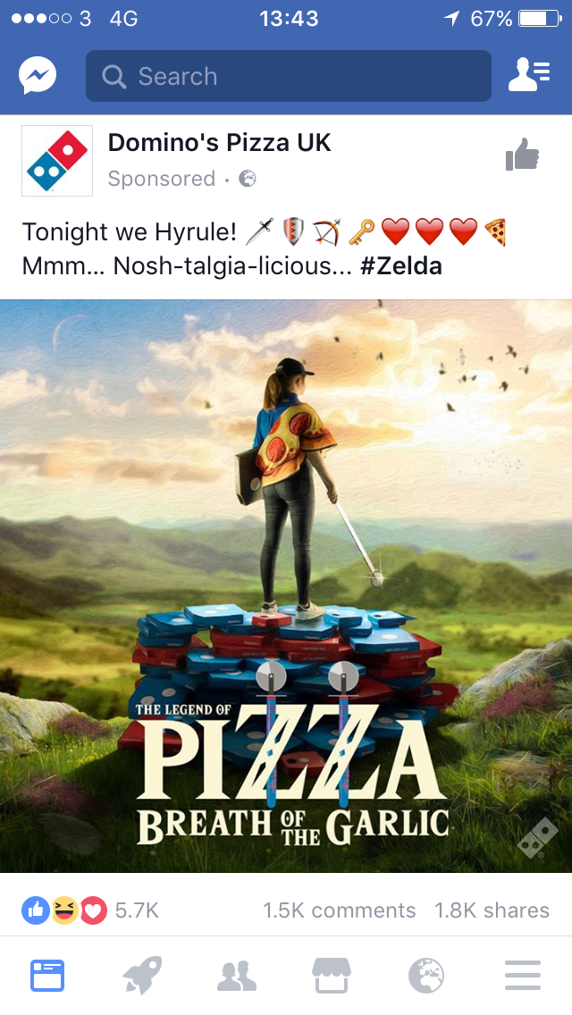 legend of pizza breath of the garlic - 1 67% D ...003 46 Q Search Domino's Pizza Uk Sponsored. Tonight we Hyrule! X P Mmm... Noshtalgialicious... Pizza Breath Orgarlic 1.Bk