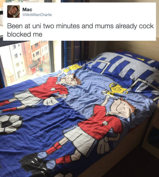 Cockblock - Mac Been at uni two minutes and mums already cock blocked me