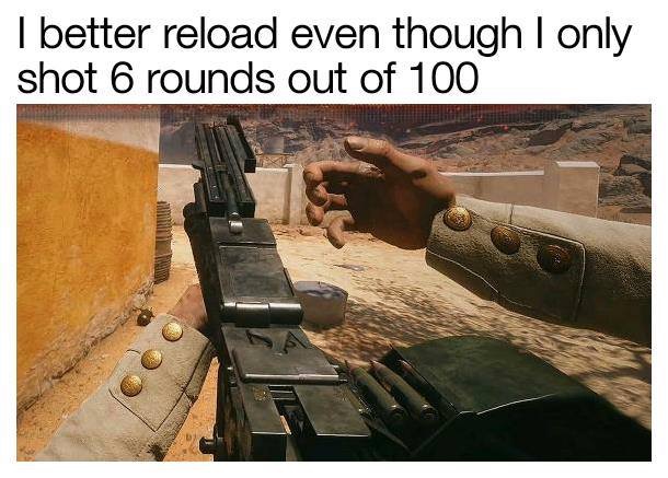 I better reload even though I only shot 6 rounds out of 100