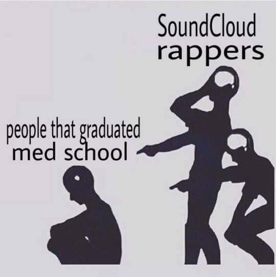 minecraft youtubers meme - SoundCloud rappers people that graduated med school