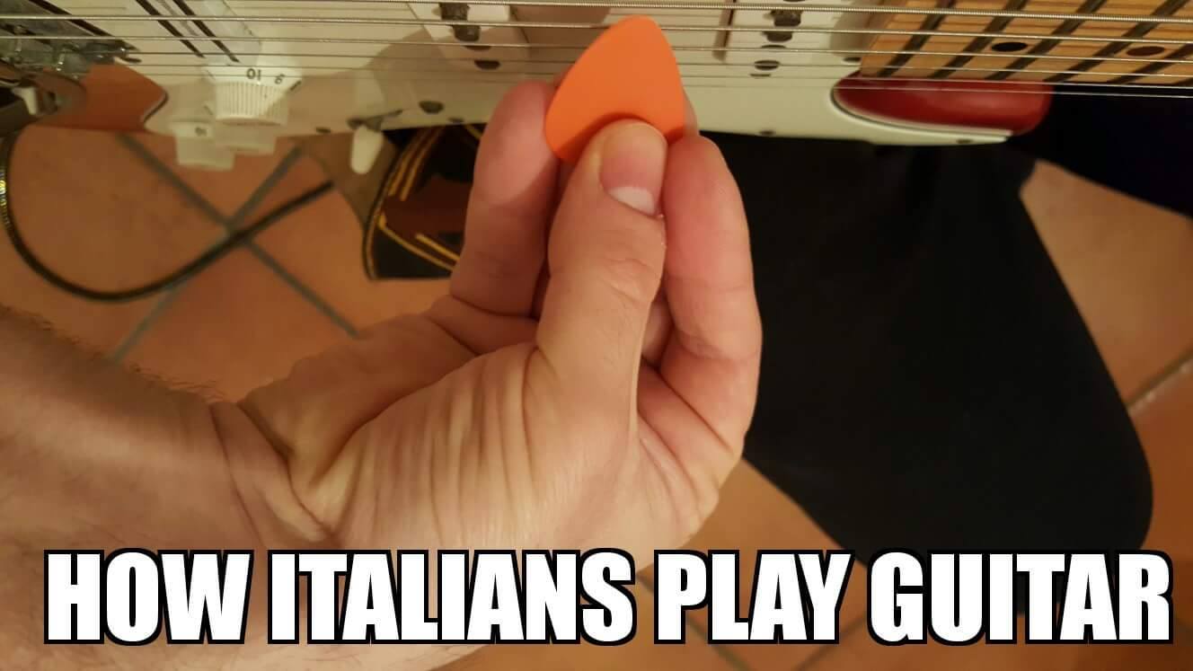 italian meme - How Italians Play Guitar