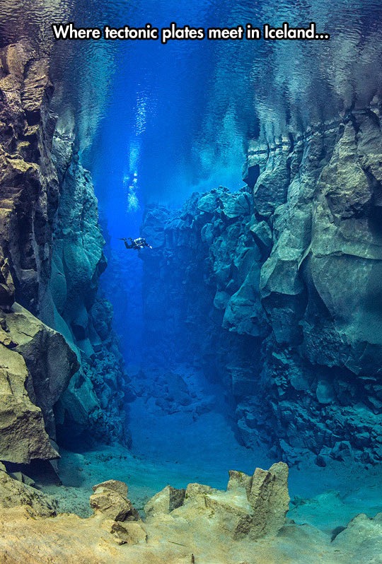 cool tectonic plates meet in iceland - Where tectonic plates meet in Iceland...