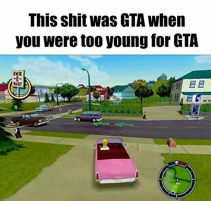 simpsons hit and run - This shit was Gta when you were too young for Gta Kwik E Nart