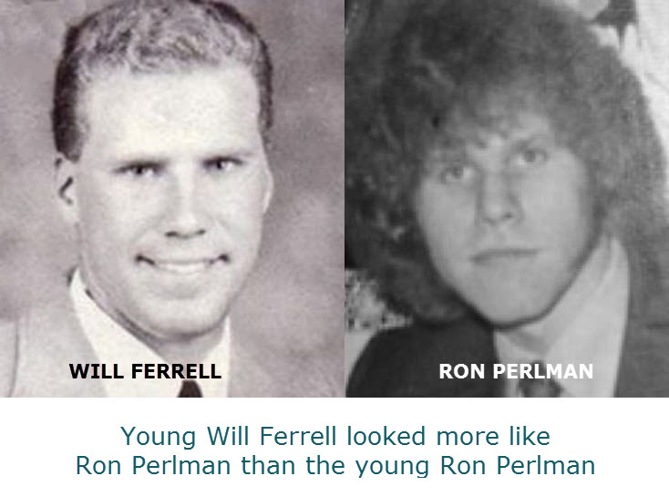 will ferrell childhood - Will Ferrell Ron Perlman Young Will Ferrell looked more Ron Perlman than the young Ron Perlman