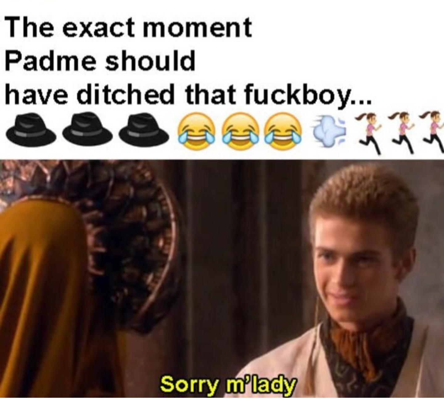 hairstyle - The exact moment Padme should have ditched that fuckboy... Sorry m'lady